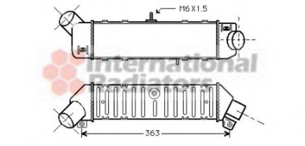 VAN WEZEL 58004162 Интеркулер