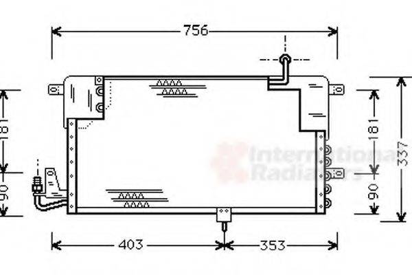 VAN WEZEL 58005141 Конденсатор, кондиционер