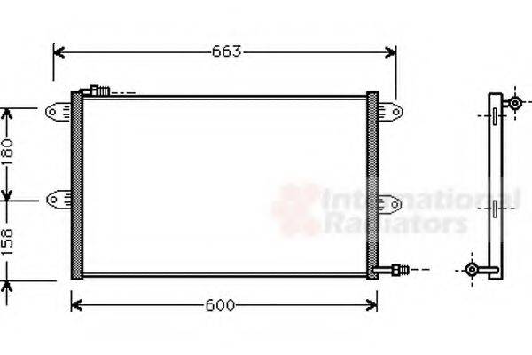 VAN WEZEL 58005144 Конденсатор, кондиционер