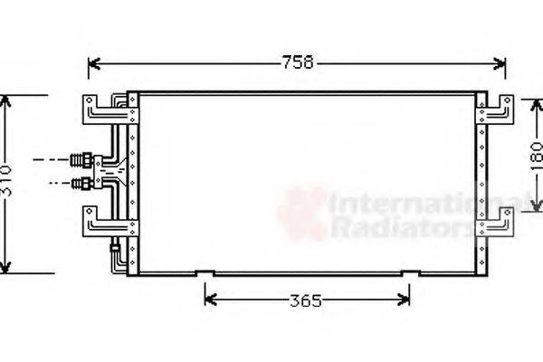 VAN WEZEL 58005145 Конденсатор, кондиционер