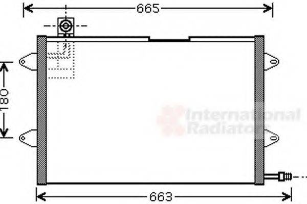 VAN WEZEL 58005146 Конденсатор, кондиционер