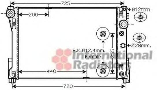 VAN WEZEL 30002491 Радиатор, охлаждение двигателя