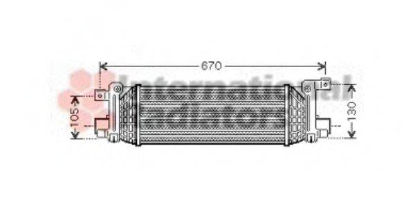 VAN WEZEL 18004401 Интеркулер