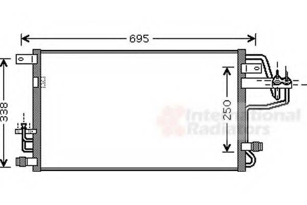 VAN WEZEL 82005156 Конденсатор, кондиционер