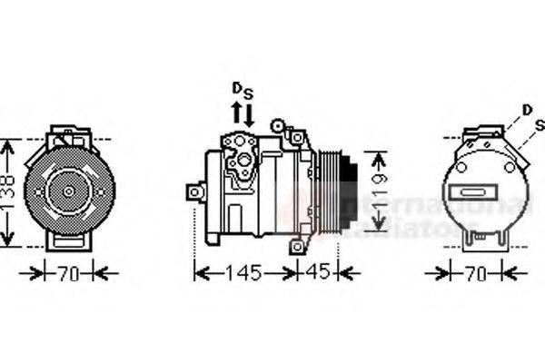 VAN WEZEL 3000K530 Компрессор, кондиционер