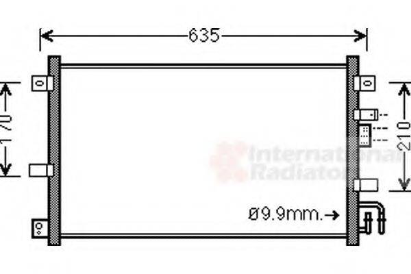 VAN WEZEL 27005238 Конденсатор, кондиционер