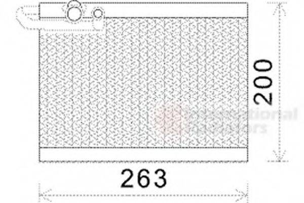 VAN WEZEL 4000V351 Испаритель, кондиционер