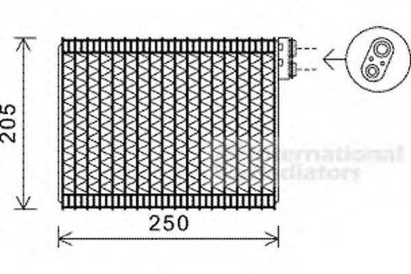 VAN WEZEL 4000V352 Испаритель, кондиционер