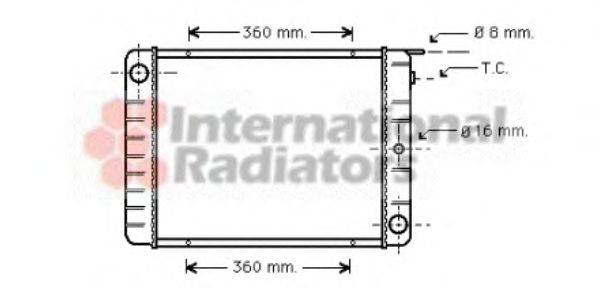 VAN WEZEL 59002027 Радиатор, охлаждение двигателя