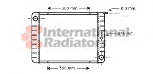 VAN WEZEL 59002038 Радиатор, охлаждение двигателя