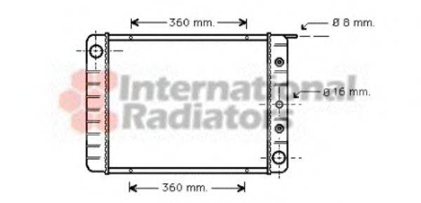 VAN WEZEL 59002039 Радиатор, охлаждение двигателя