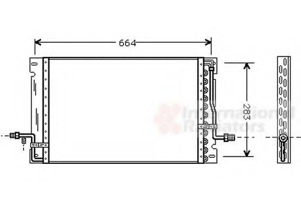 VAN WEZEL 59005076 Конденсатор, кондиционер