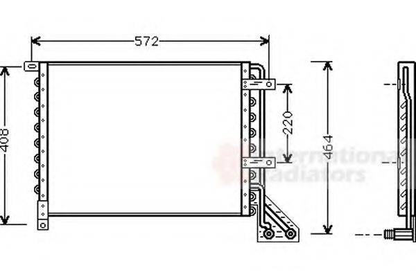 VAN WEZEL 73005063 Конденсатор, кондиционер