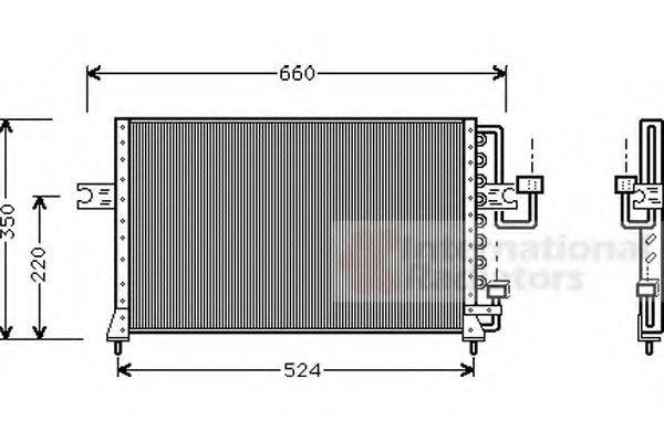 VAN WEZEL 82005045 Конденсатор, кондиционер