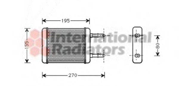 VAN WEZEL 82006064 Теплообменник, отопление салона