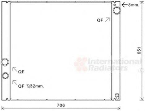 VAN WEZEL 02002207 Радиатор, охлаждение двигателя