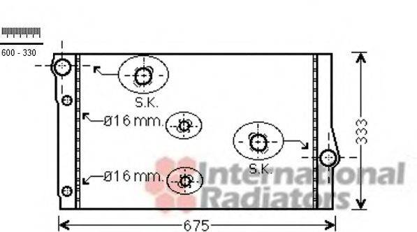 VAN WEZEL 06002410 Радиатор, охлаждение двигателя
