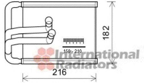 VAN WEZEL 82006254 Теплообменник, отопление салона