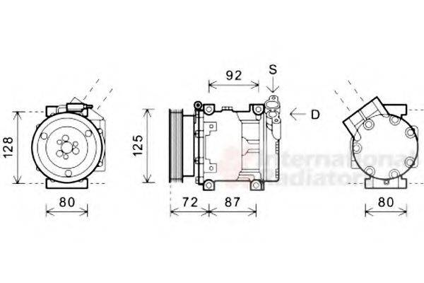 VAN WEZEL 4300K479 Компрессор, кондиционер