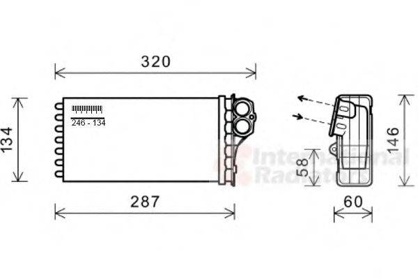 VAN WEZEL 09006279 Теплообменник, отопление салона