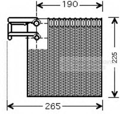 VAN WEZEL 1300V257 Испаритель, кондиционер