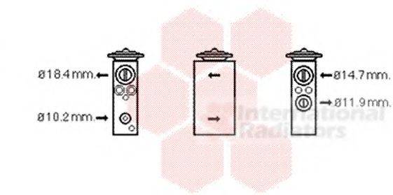 VAN WEZEL 17001378 Расширительный клапан, кондиционер