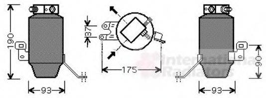 VAN WEZEL 0600D299 Осушитель, кондиционер