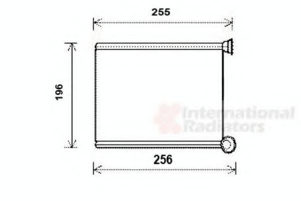 VAN WEZEL 09006281 Теплообменник, отопление салона