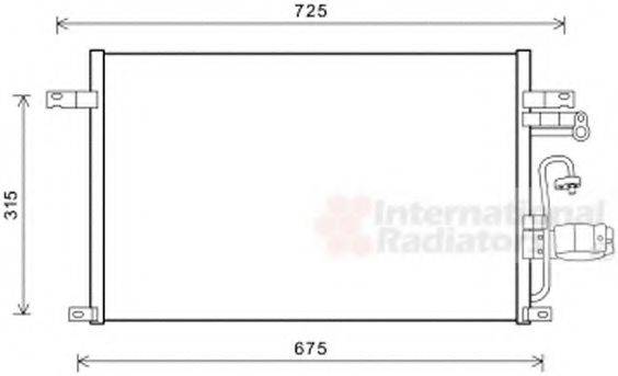 VAN WEZEL 81005137 Конденсатор, кондиционер