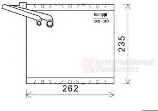 VAN WEZEL 5900V157 Испаритель, кондиционер