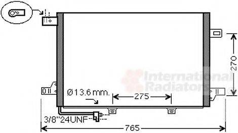 VAN WEZEL 30005579 Конденсатор, кондиционер