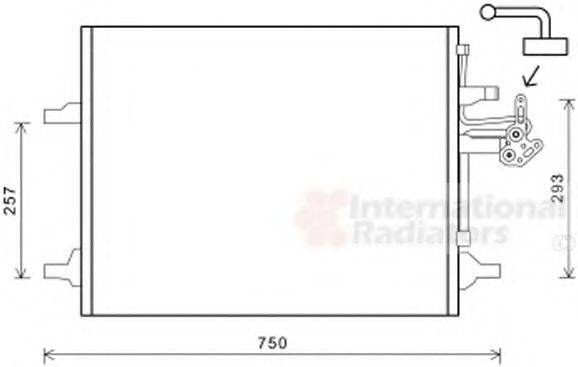 VAN WEZEL 59005166 Конденсатор, кондиционер