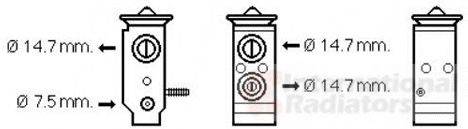 VAN WEZEL 82001292 Расширительный клапан, кондиционер