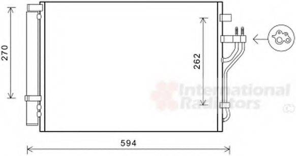 VAN WEZEL 82005280 Конденсатор, кондиционер