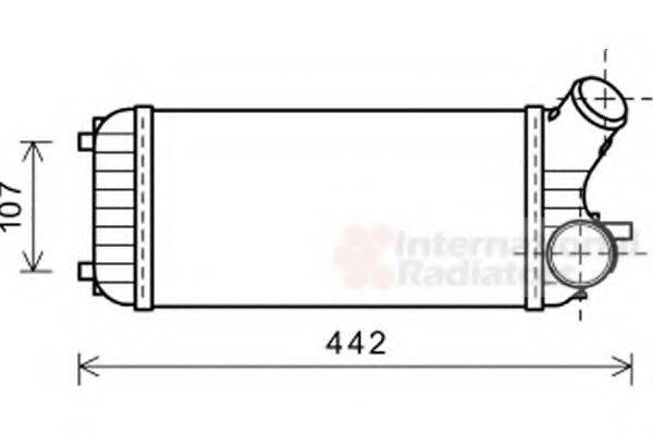 VAN WEZEL 18004472 Интеркулер