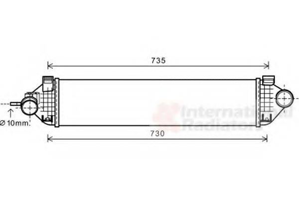 VAN WEZEL 18004473 Интеркулер