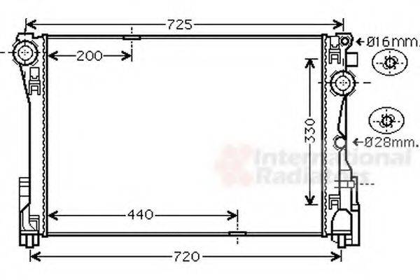 VAN WEZEL 30002575 Радиатор, охлаждение двигателя