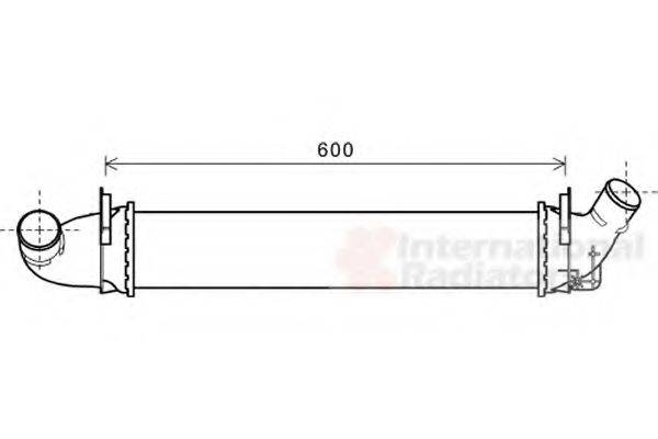 VAN WEZEL 43004496 Интеркулер