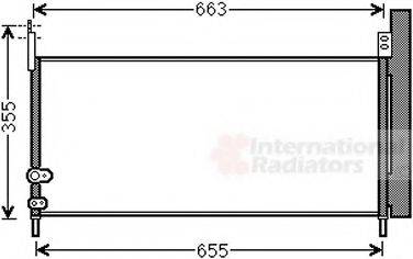 VAN WEZEL 53005576 Конденсатор, кондиционер