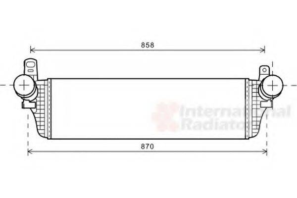 VAN WEZEL 58004313 Интеркулер