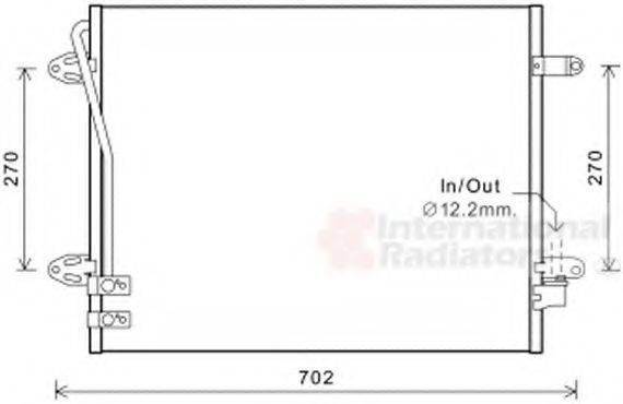 VAN WEZEL 58005322 Конденсатор, кондиционер