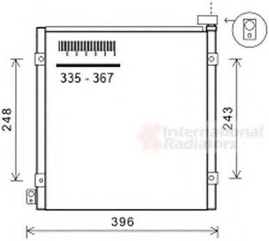 VAN WEZEL 25005249 Конденсатор, кондиционер