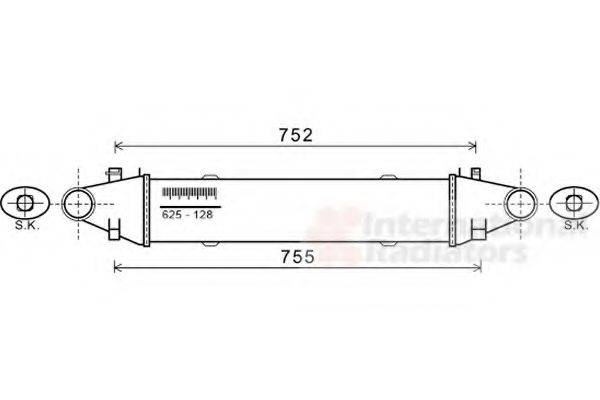 VAN WEZEL 30004556 Интеркулер