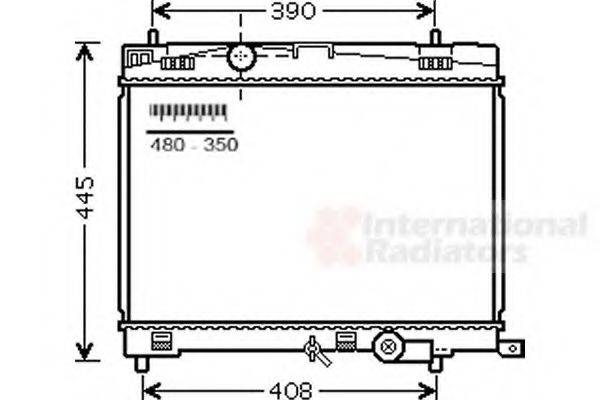 VAN WEZEL 53002498 Радиатор, охлаждение двигателя