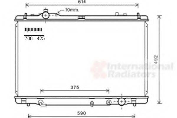 VAN WEZEL 53002615 Радиатор, охлаждение двигателя