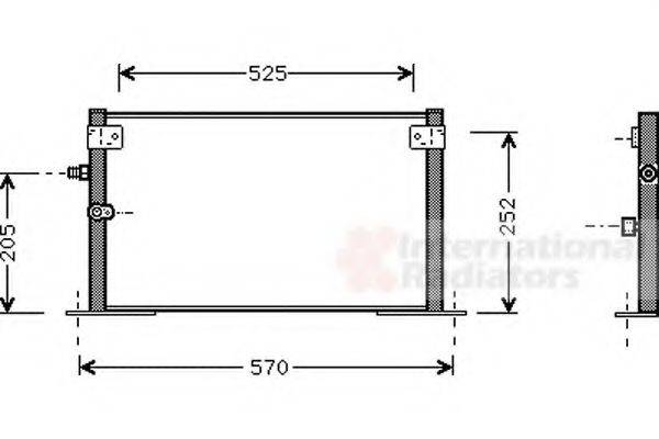VAN WEZEL 53005265 Конденсатор, кондиционер