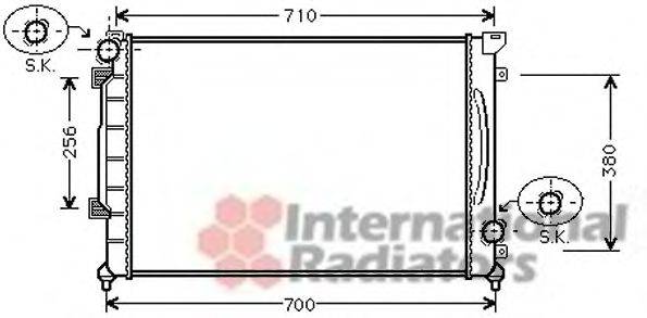VAN WEZEL 03002139 Радиатор, охлаждение двигателя