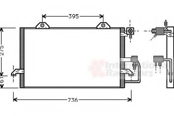 VAN WEZEL 03005159 Конденсатор, кондиционер
