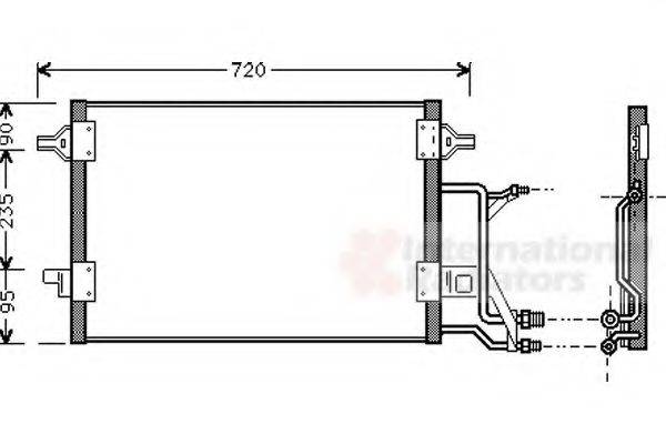 VAN WEZEL 03005176 Конденсатор, кондиционер