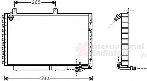 VAN WEZEL 03005184 Конденсатор, кондиционер